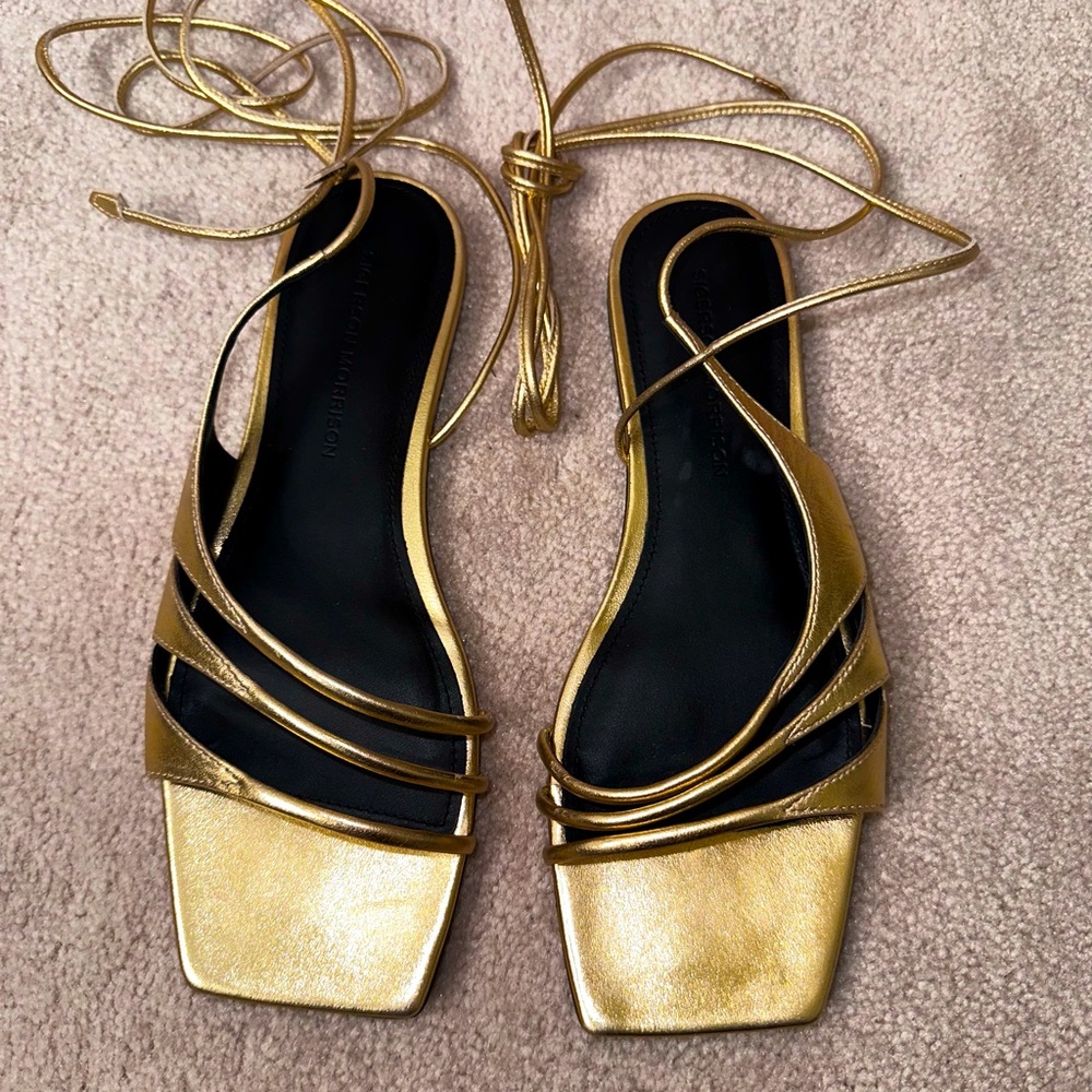 Sigerson Morrison gold sandals